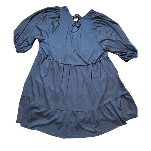 Torrid At The Knee Slub Rib Voluminous Dress Sz 5X lavender - Picture 5 of 14